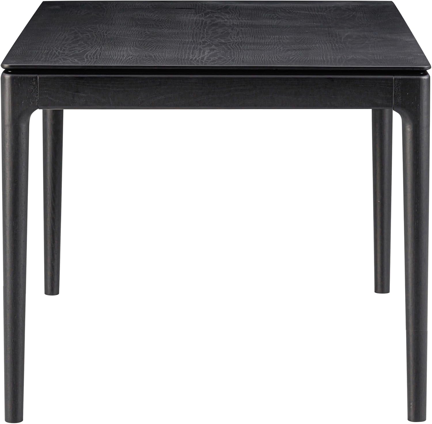 Mingle 55 Inch Modern Rectangular Dinner Table Burnt Black