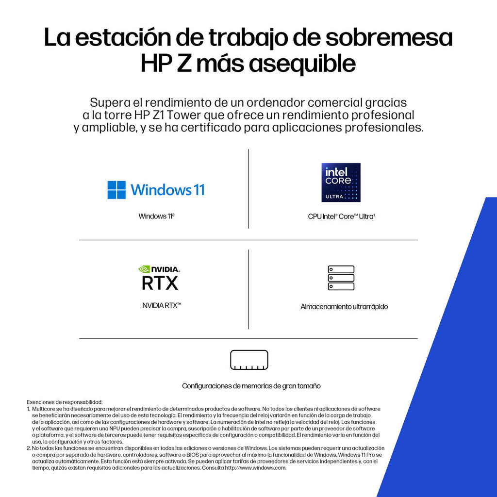 Desktop PC HP CM3T3ET#ABE 32 GB RAM Ultra 7-265 geforce rtx 5060