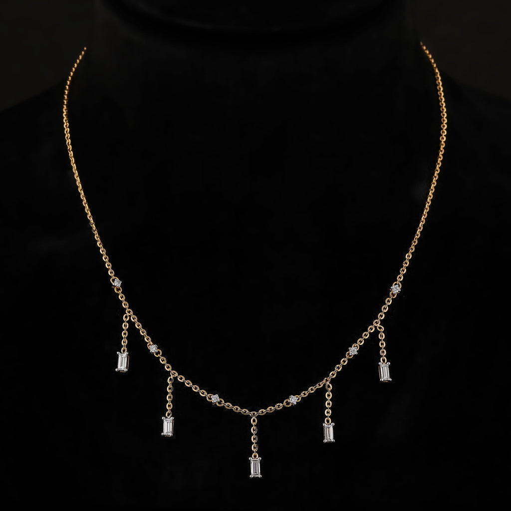 Rangani Flying Baguette Necklace