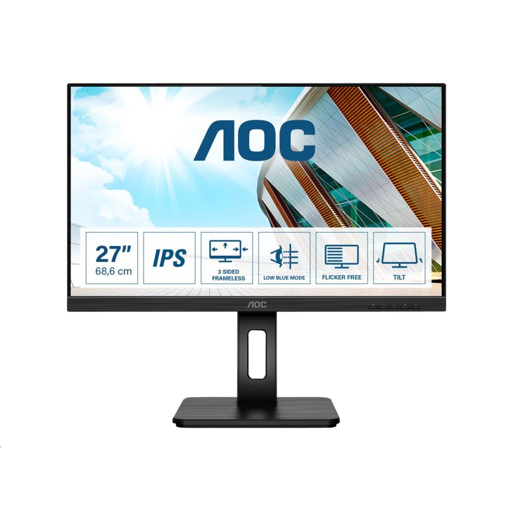 27" AOC Q27P2Q LCD monitor fekete (Q27P2Q)