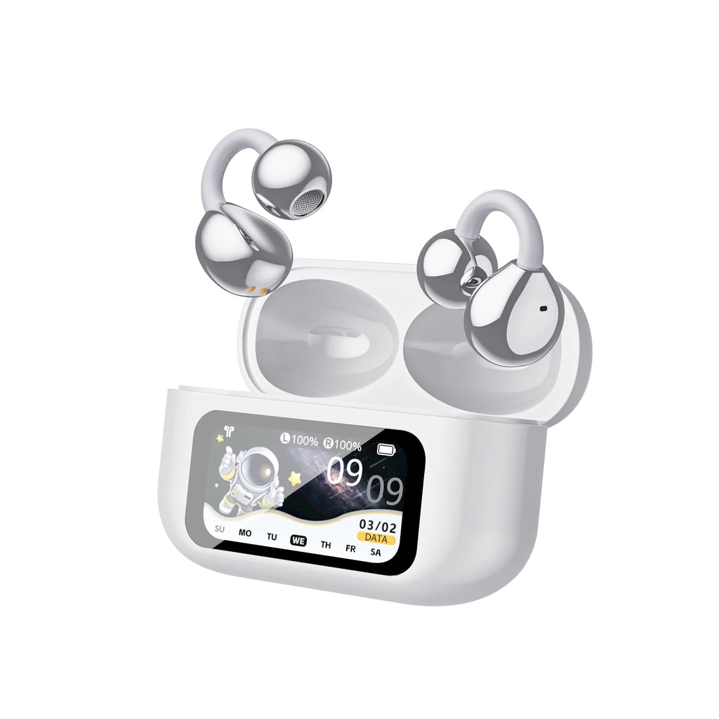AI Translation Headphones True Wireless Earbuds LED Power Display Earphones with Wireless Charging Case