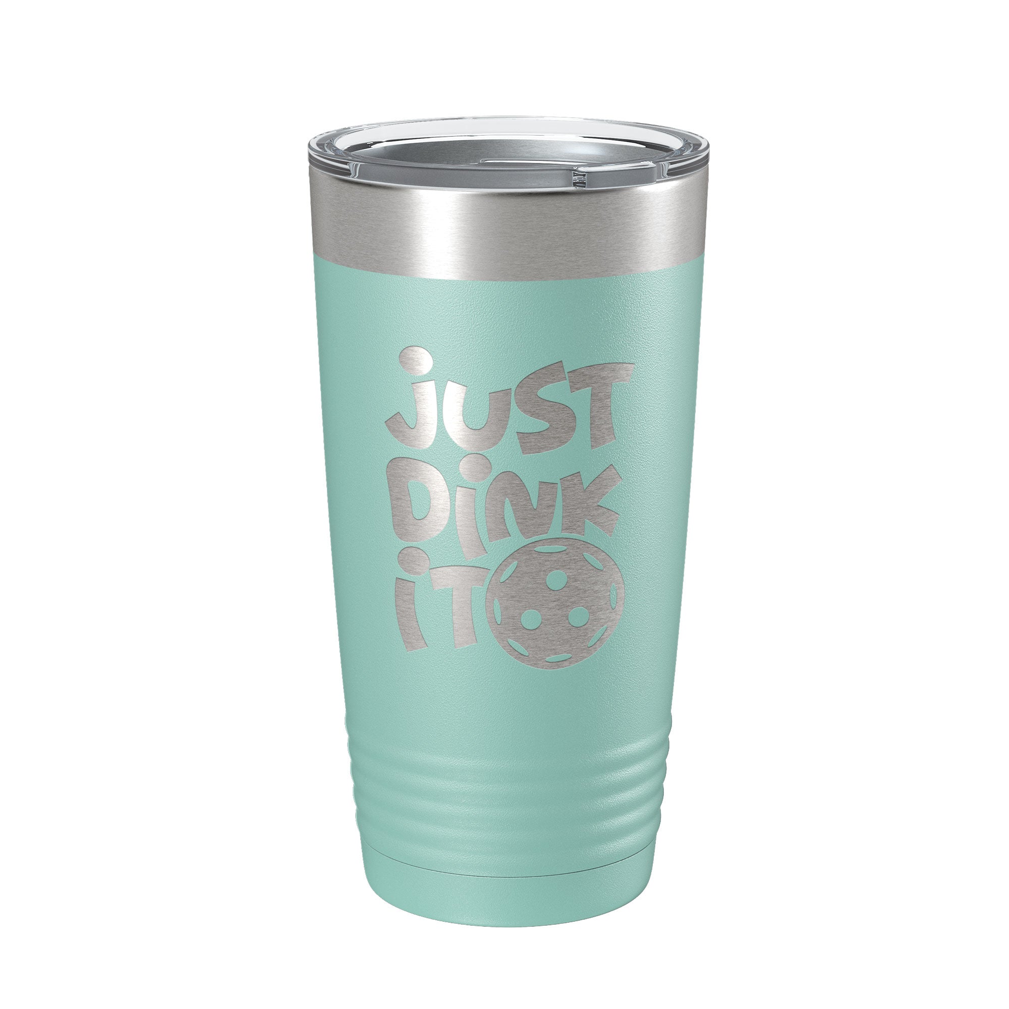 Just Dink It Tumbler Pickleball Travel Mug Insulated Laser Engraved Coffee Cup Do It Pickle Ball Gift 20 oz