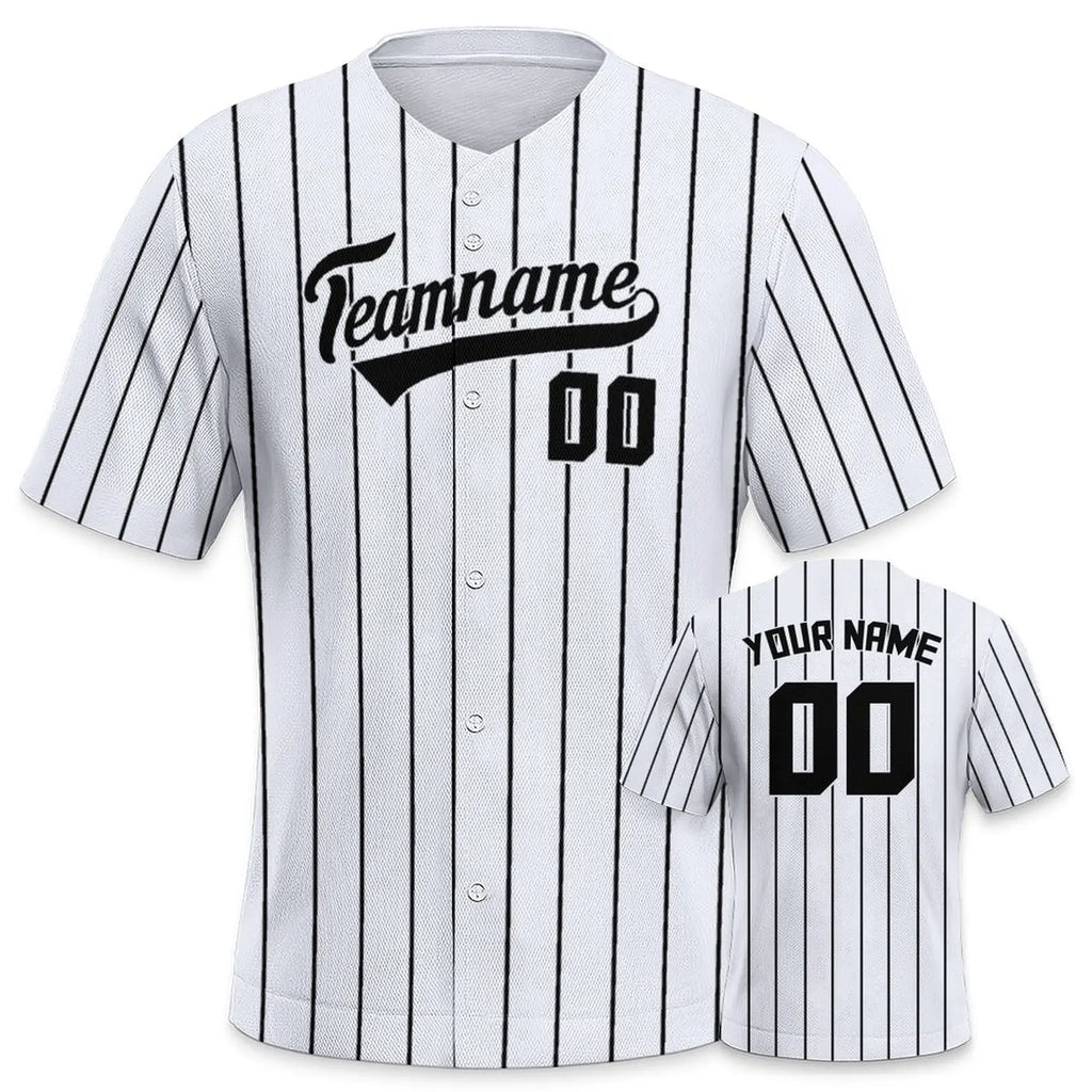 Men's Custom Baseball Jersey Solid Pinstripe Personalized Name Number Printing Fans Gift Baseball Team Shirt for Sportswear