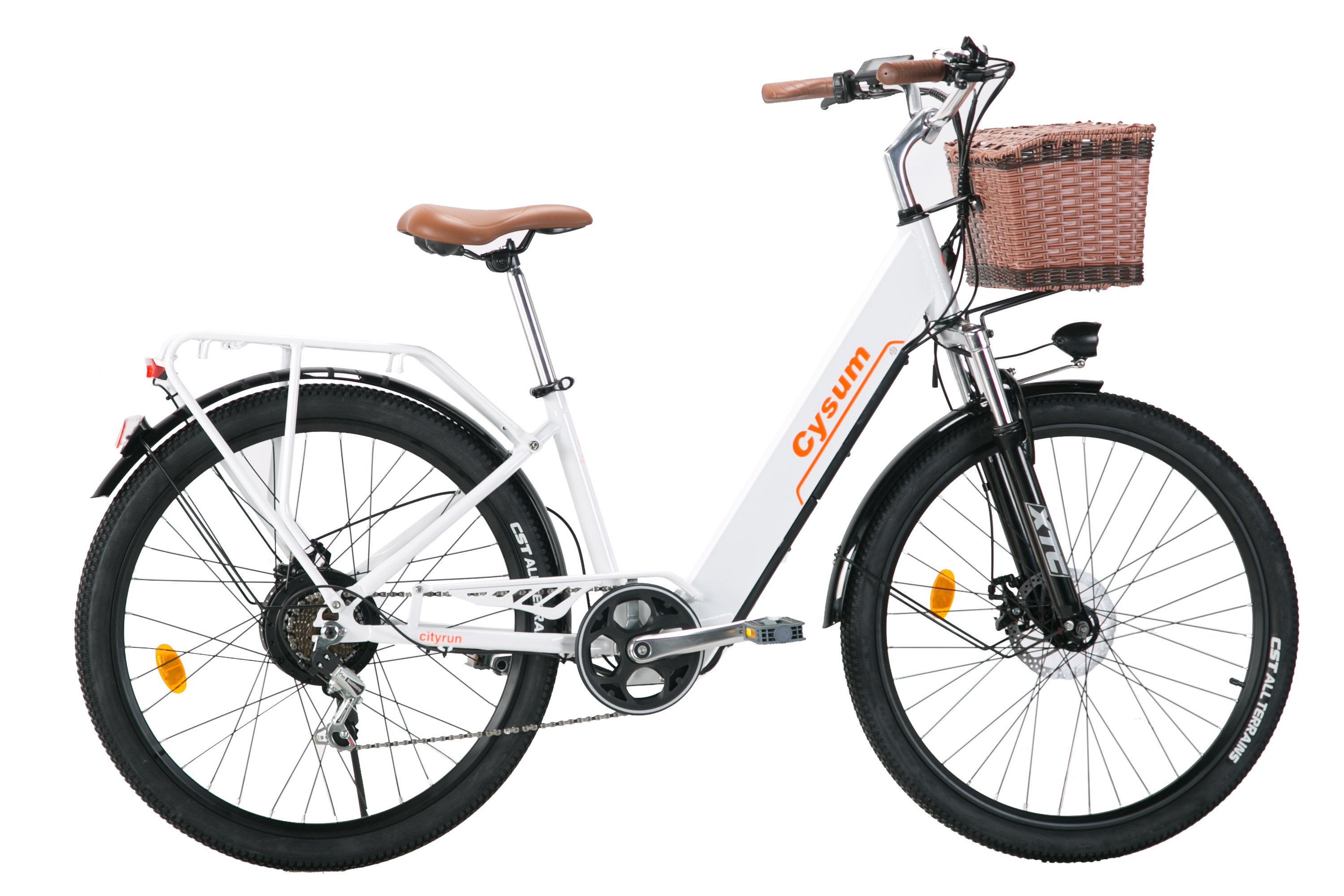 CYSUM Cityrun step through ebike for women - 26 inch tire, 10Ah lithium, top speed 25km/h, EN certified