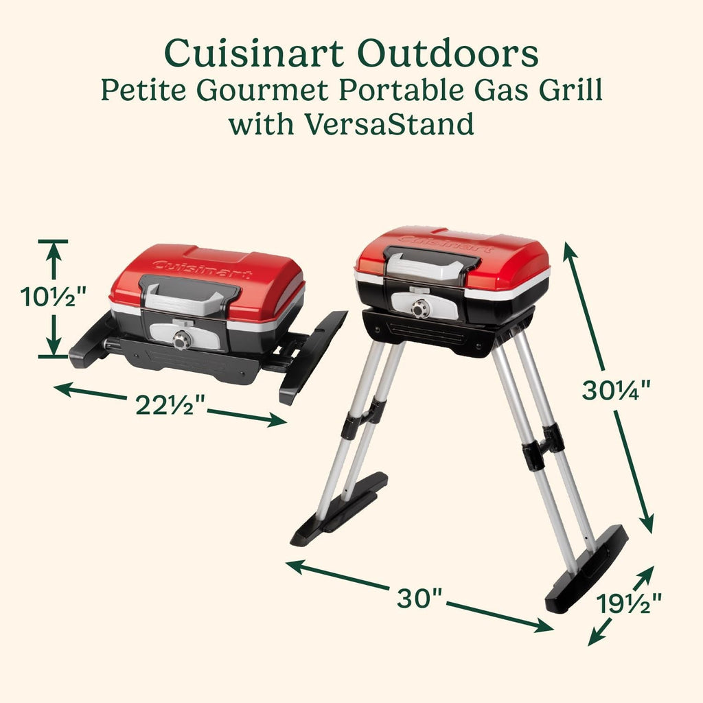 Portable Gas Grill 150 SqIn Versa Stand Cooking Surface