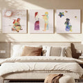 Three Piece Chromaticity Gradient Wall Art 16Inches