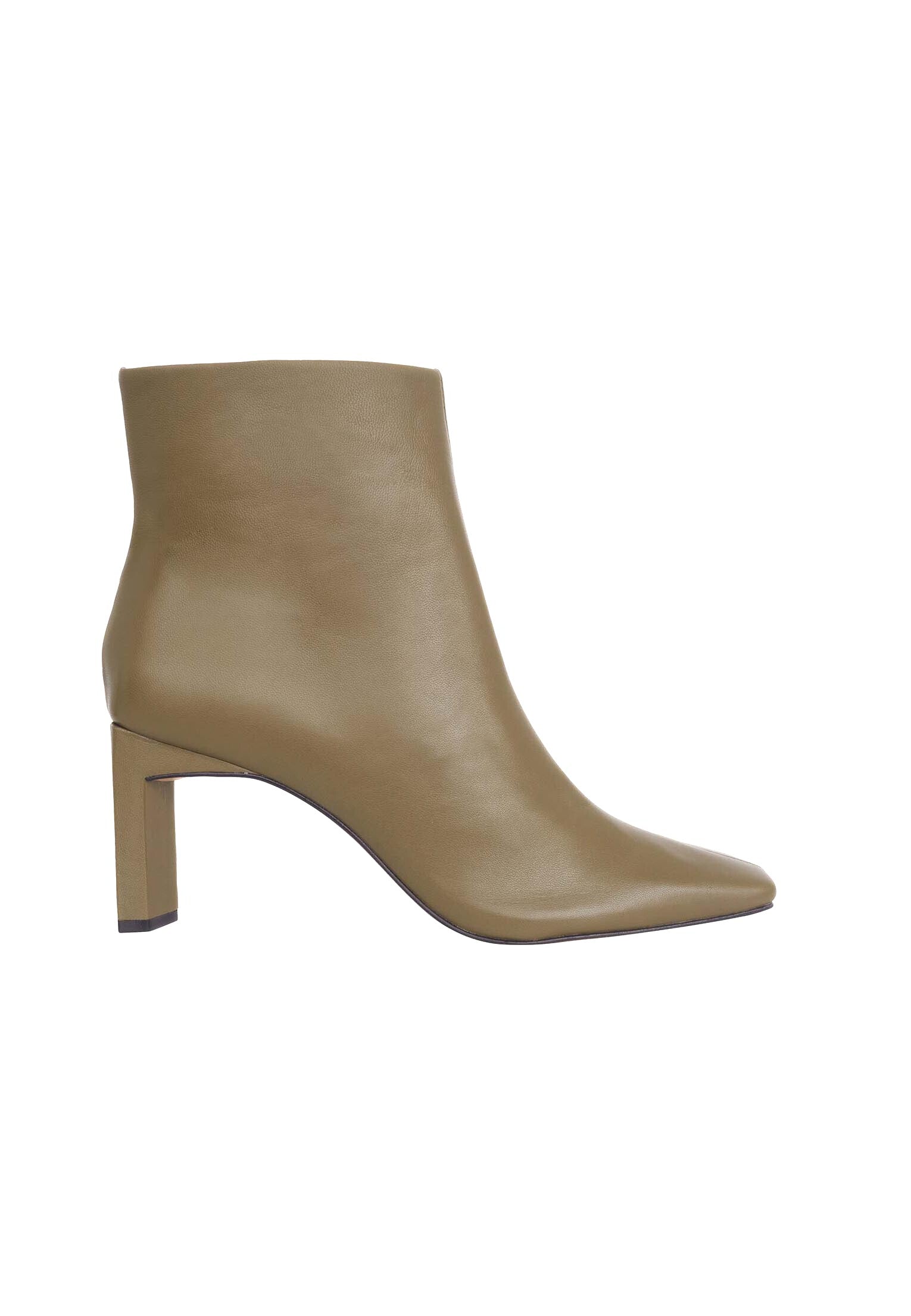 Green Goat Leather Senna Boots – 7.6 cm Block Heel