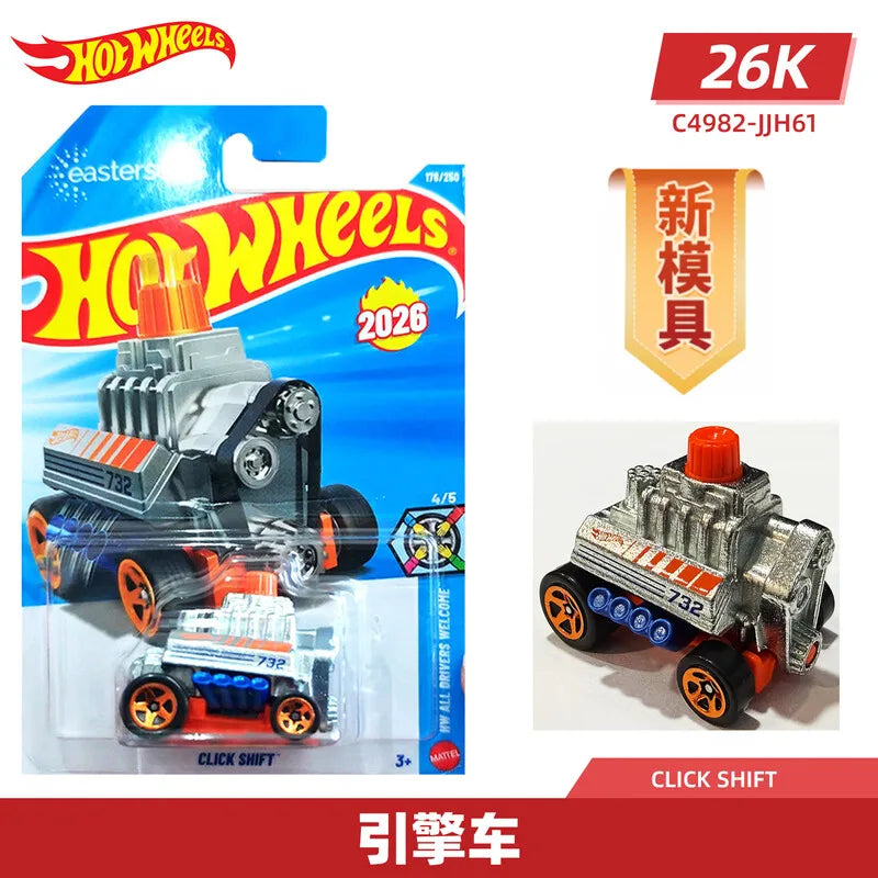 Hot Wheels C4982 2026K Batch 1:64 Diecast Car Ferrari BMW GTR Supra F1 Racing Mini Alloy Model Toy Collectible Gift For Kids