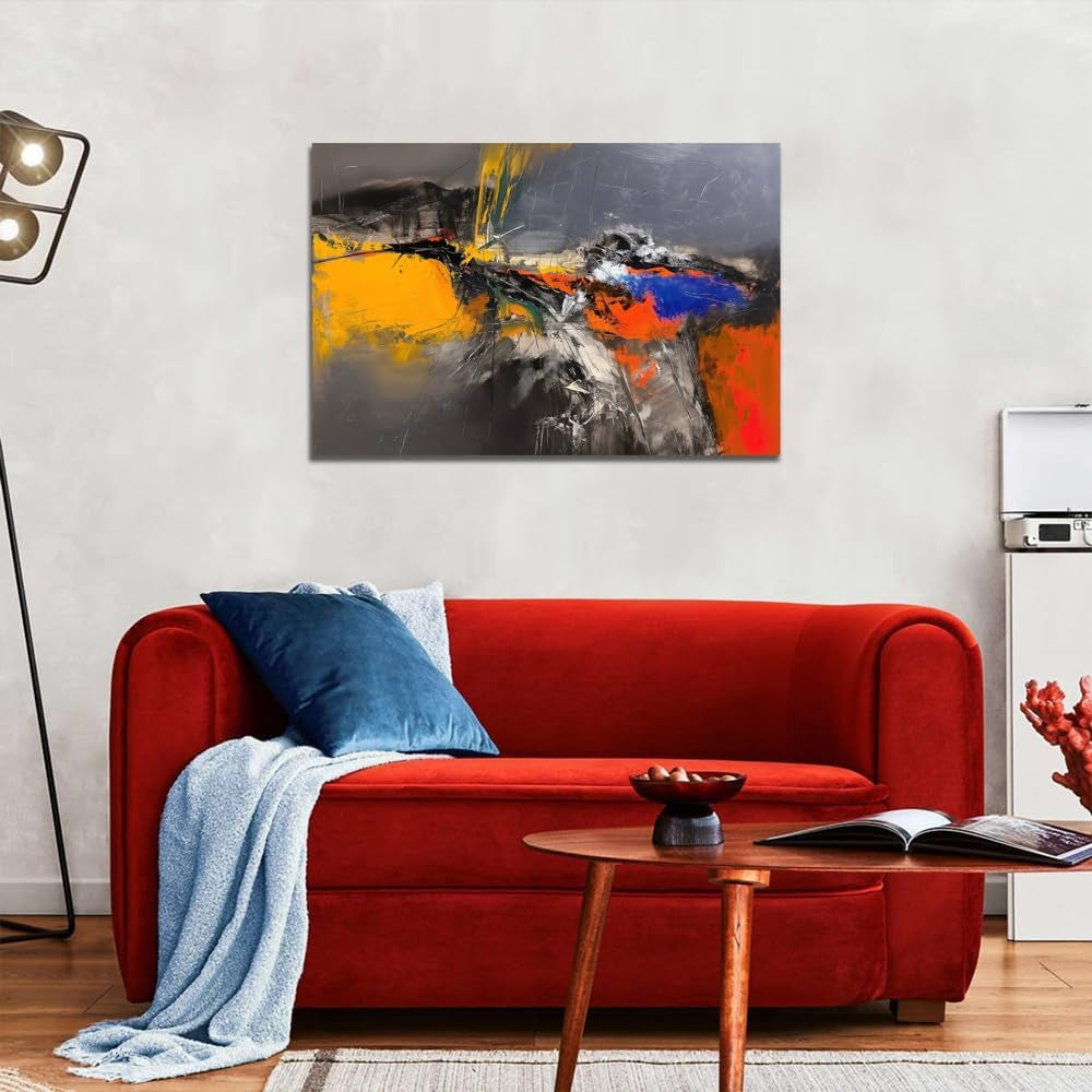 Abstract Wall Art 36x24 Inches Enchanting Painting