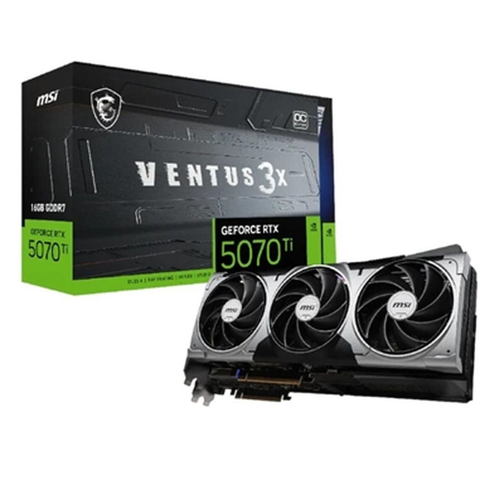 Graphics card MSI VENTUS 3X OC 16 GB nvidia geforce rtx 5070 nvidia geforce rtx 5070 ti GDDR6X GDDR7