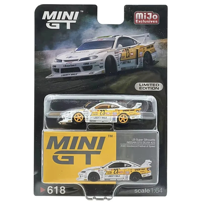 NEW **CHASE** MINIGT 1:64 GTR R35 SILVIA S15 RX7 FD3S LBWK KUMA Skyline Kenmeri KPGC110 Diecast Car Model Toys