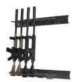 Gun Rack, Indoor Gun Rack Wall Mount, 6-Slot Vertical Rifle Shotgun Gun Rack, 180 lb Heavy Duty Metal Wall Gun Rack Display Stand with Soft Padding