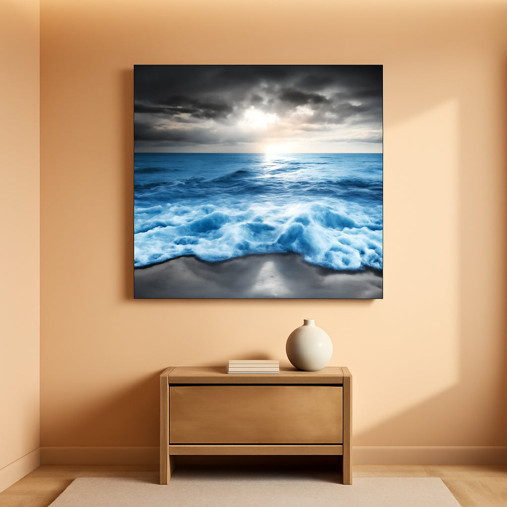 Blue Ocean Seascape Museum Quality Canvas Art 20x40