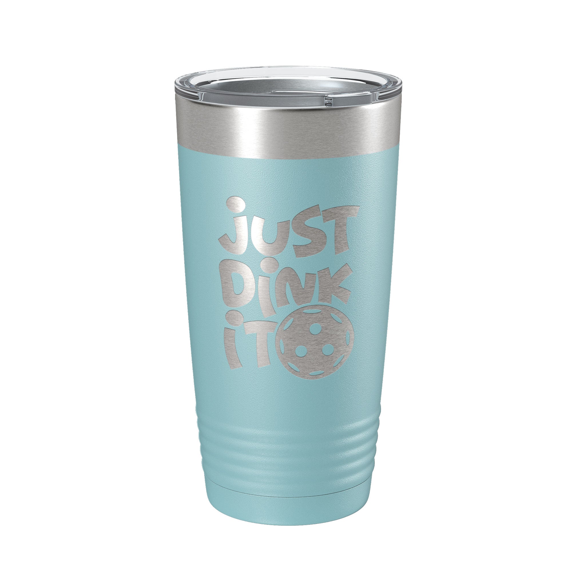 Just Dink It Tumbler Pickleball Travel Mug Insulated Laser Engraved Coffee Cup Do It Pickle Ball Gift 20 oz