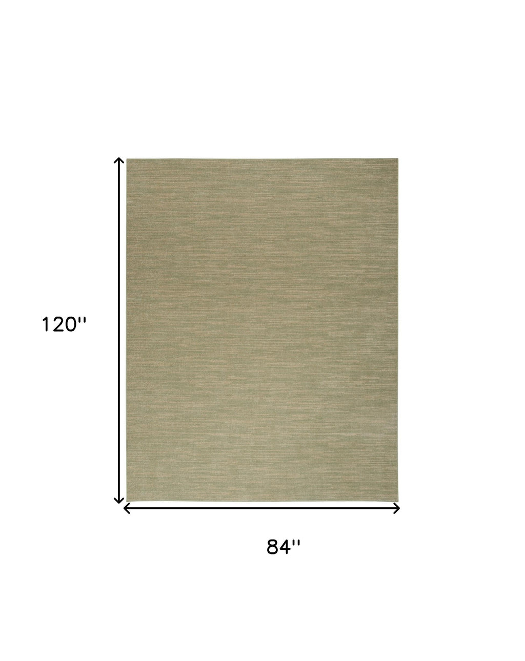 7' X 10' Green And Gold Abstract Indoor Outdoor Area Rug