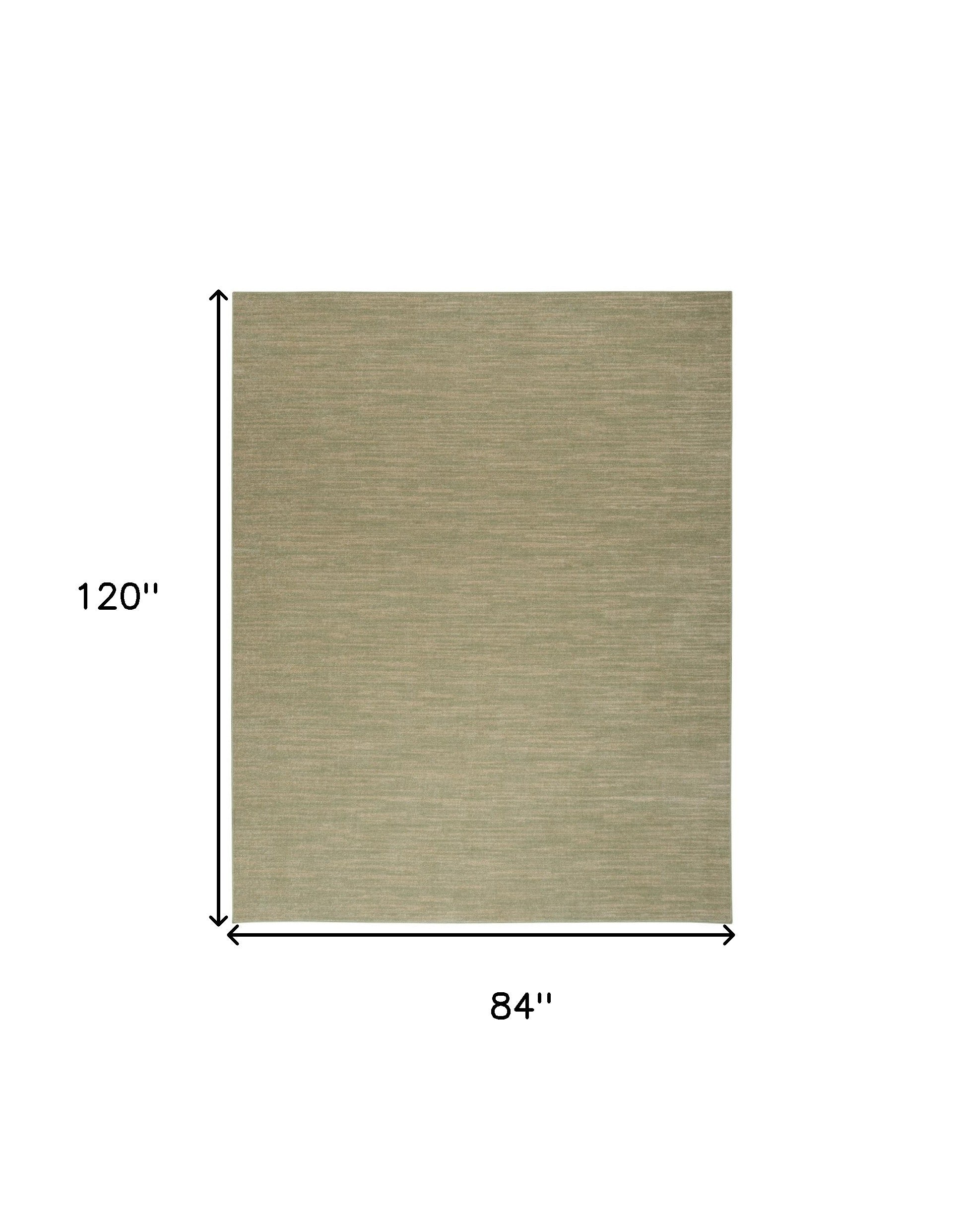 7' X 10' Green And Gold Abstract Indoor Outdoor Area Rug