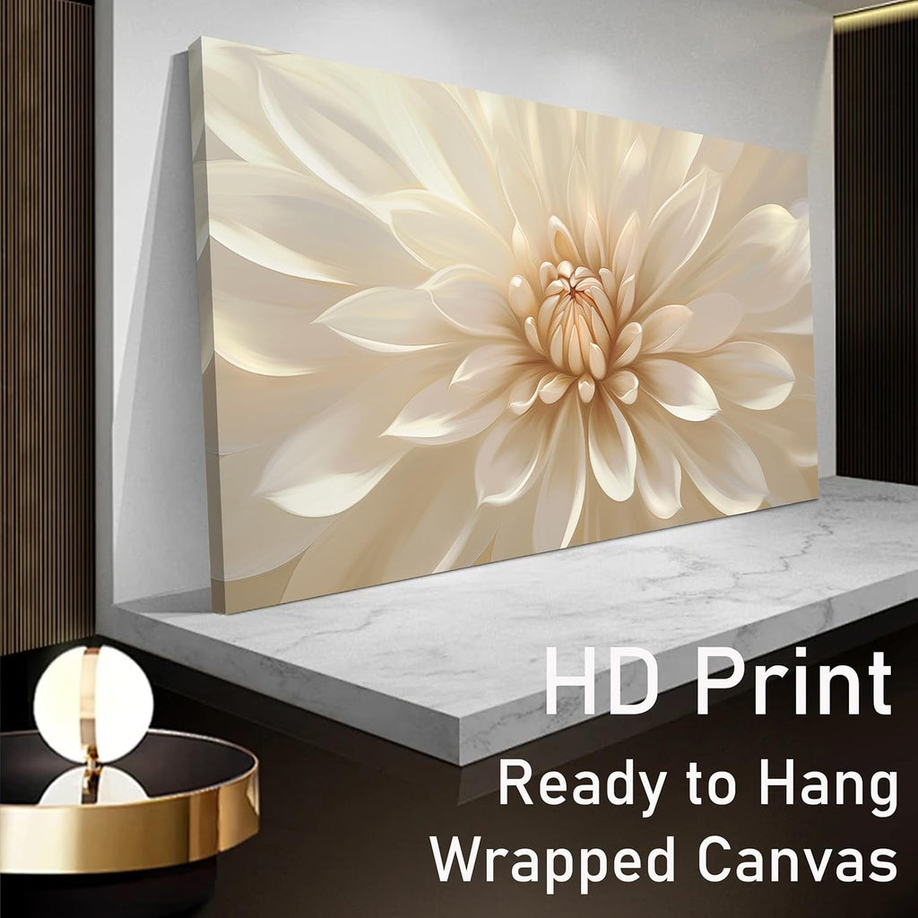 Oversized Floral Luxurious Canvas Wall Art 20x40 Inches