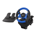 Volan gaming, Genesis Seaborg 350 Racing, PC/Consola, Negru/Albastru (NGK-1566)