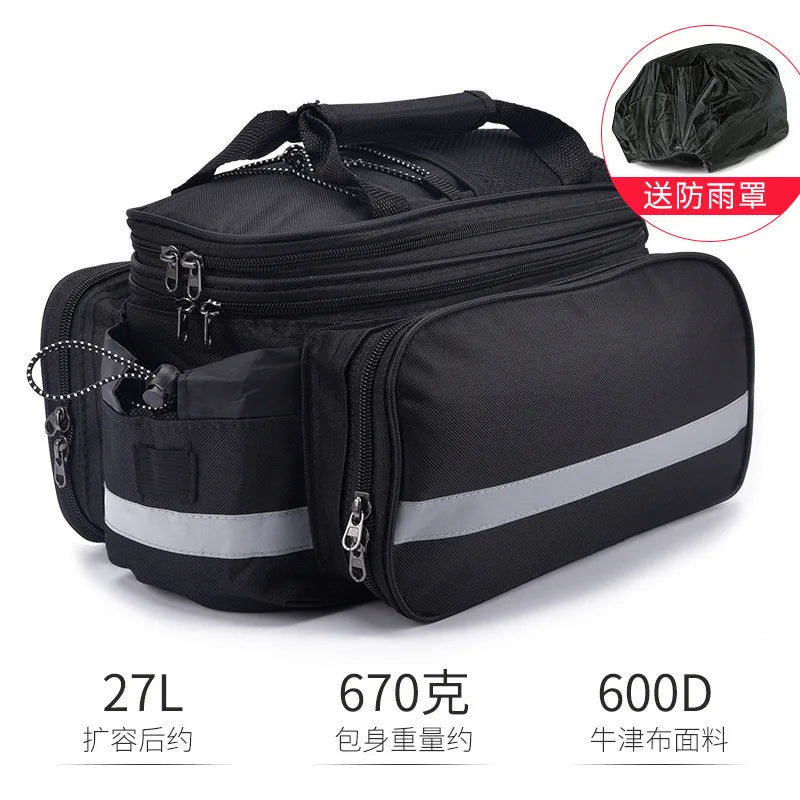 Bicycle Carrier Bag Large Capacity Mountain Bike Rear Rack Bag Portable Bicycle Cycling Cargo Rear Seat Tail Bag Cycle Equipment