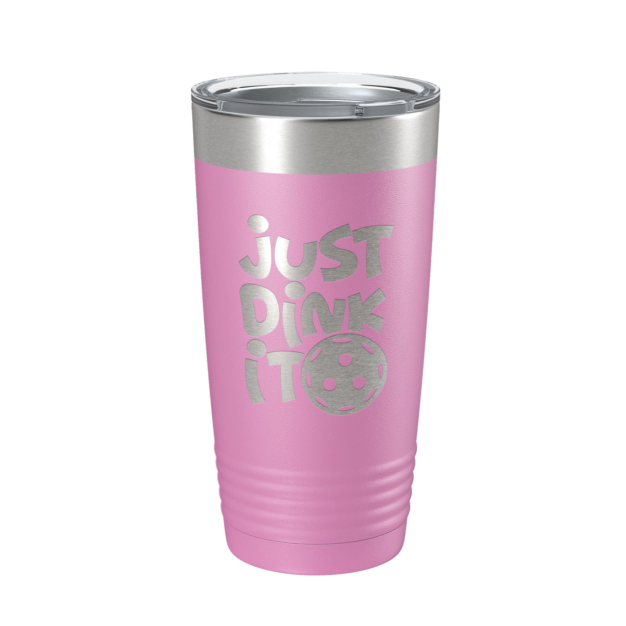Just Dink It Tumbler Pickleball Travel Mug Insulated Laser Engraved Coffee Cup Do It Pickle Ball Gift 20 oz