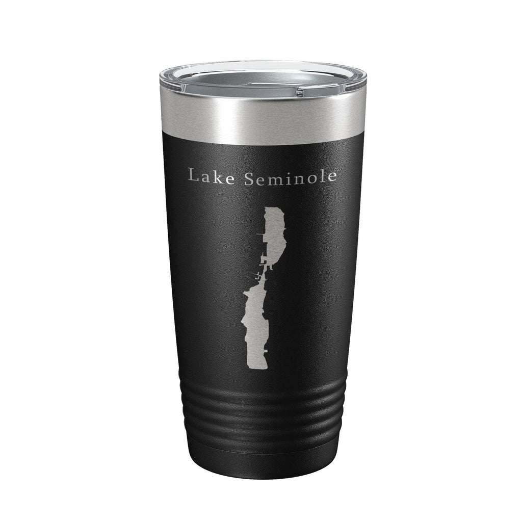 Lake Seminole Largo Map Tumbler Travel Mug Insulated Laser Engraved Coffee Cup Florida 20 oz