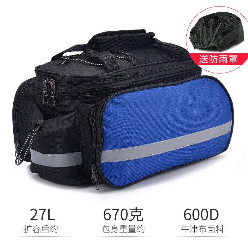 Bicycle Carrier Bag Large Capacity Mountain Bike Rear Rack Bag Portable Bicycle Cycling Cargo Rear Seat Tail Bag Cycle Equipment