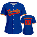 Custom Colombia Baseball Jersey for Women Personalized Baseball Uniform with Name Number Button Down Baseball Shirt Sportwear