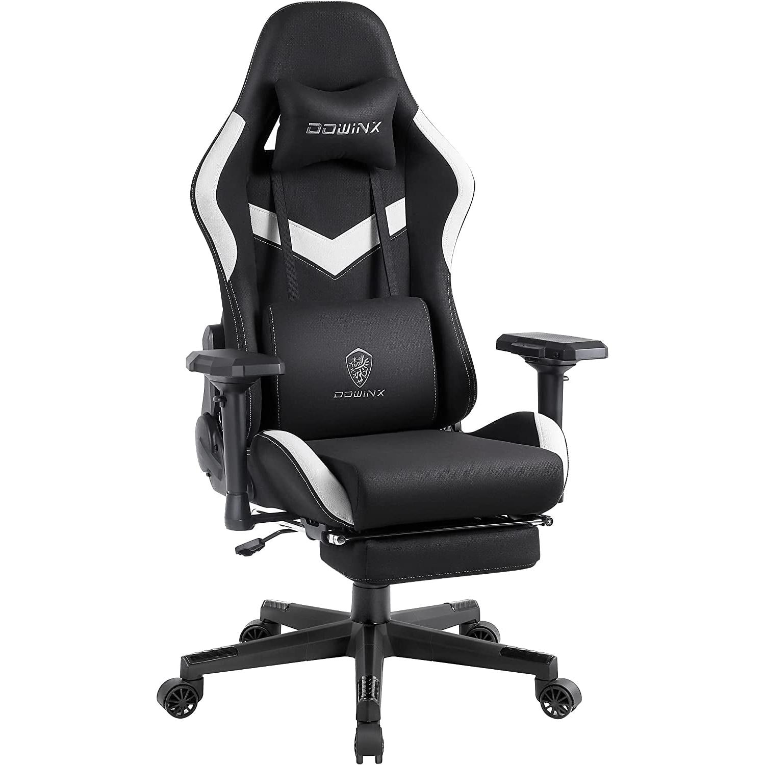 Ergonomic Gaming Chair With Massage And Footrest Comfort