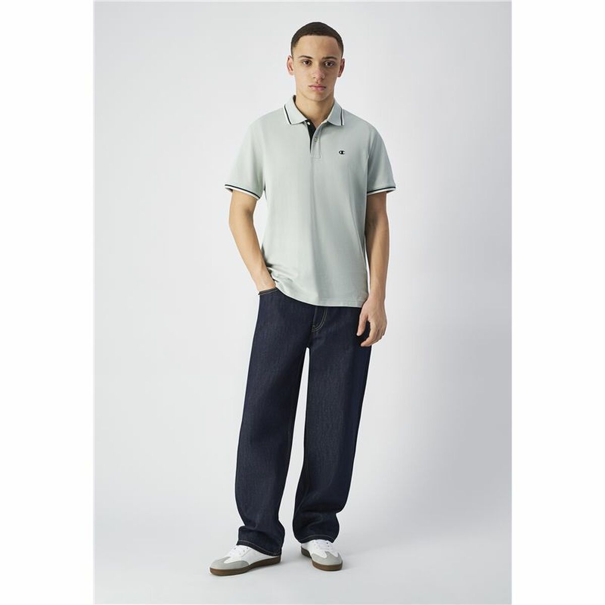 Men’s Short Sleeve Polo Shirt Champion White