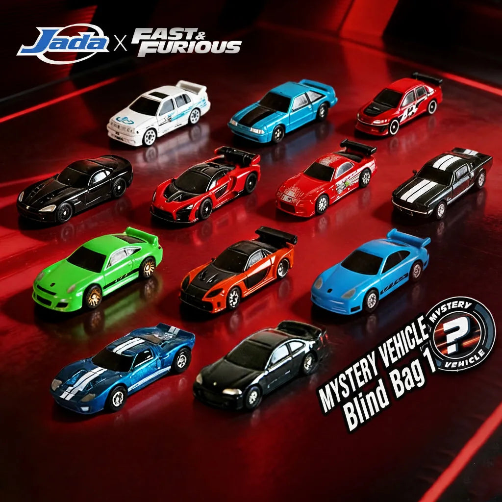 JADA W2 Fast & Furious 1:128 Diecast Metal Mini Cars Blind Box (Wave 2) - Random Movie Vehicle Collection