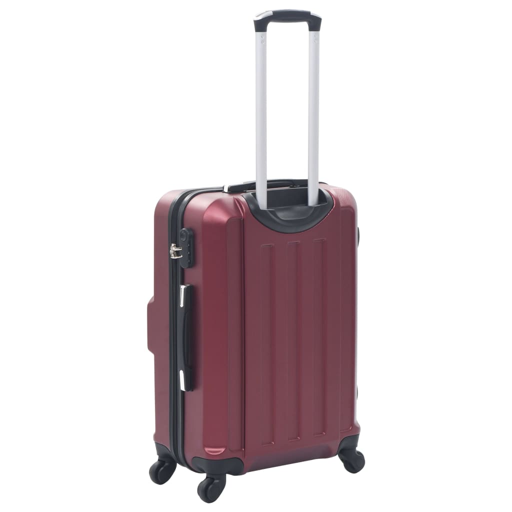 vidaXL Suitcase Set 3 Pcs Travel Luggage Suitcase Bag Hardcase Trolley Set ABS