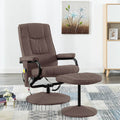 vidaXL Swivel Recliner Accent Recliner Armchair for Home Theater Cinema Fabric