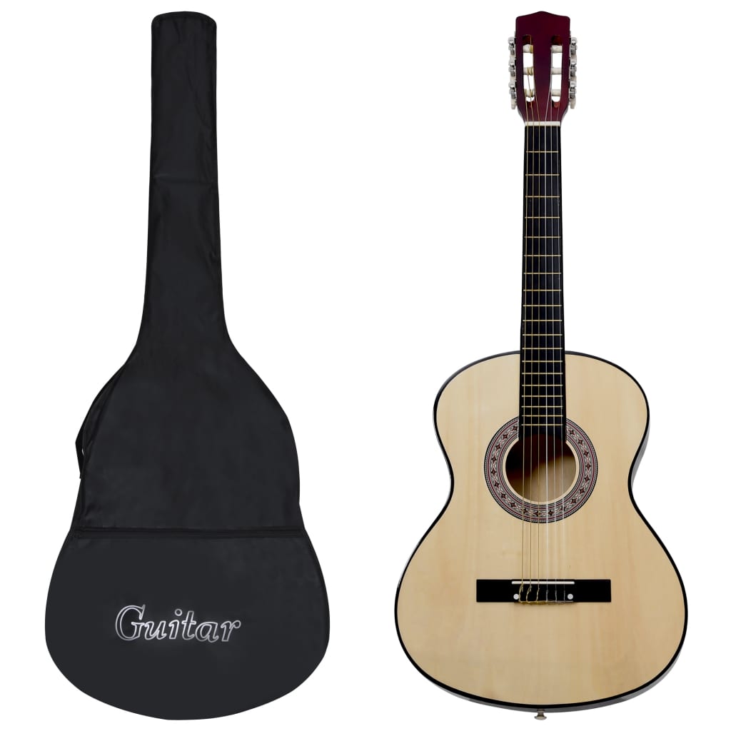 NNEVL 12 Piece Classical Guitar Beginner Set 4/4 39"