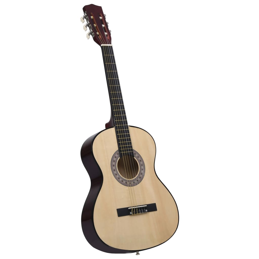 NNEVL 12 Piece Classical Guitar Beginner Set 4/4 39"
