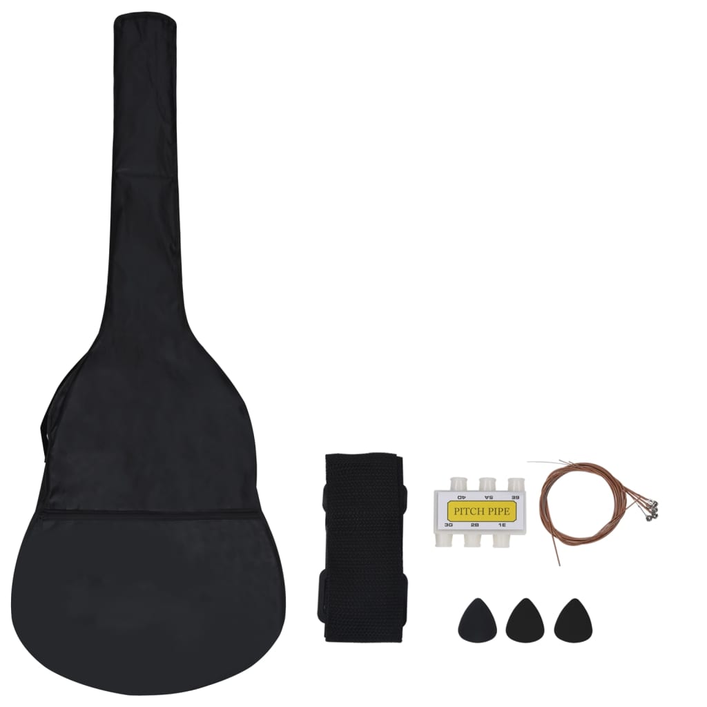 NNEVL 8 Piece Classical Guitar Children Beginner Set 1/2 34"