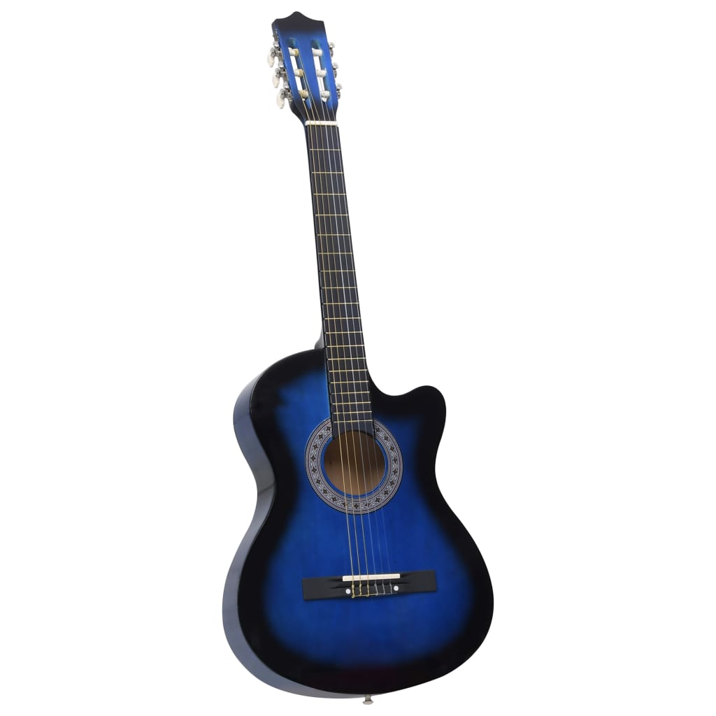 vidaXL Guitar Set Cutaway Guitars Acoustic Guitar 12 Piece with 6 Strings