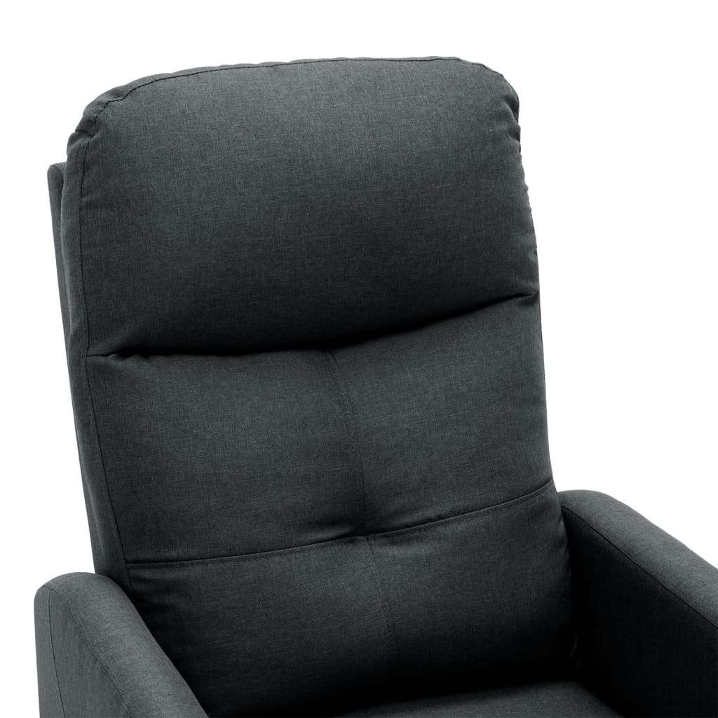 vidaXL Massage Recliner Chair Push Armchair for Home Theater Cinema Fabric