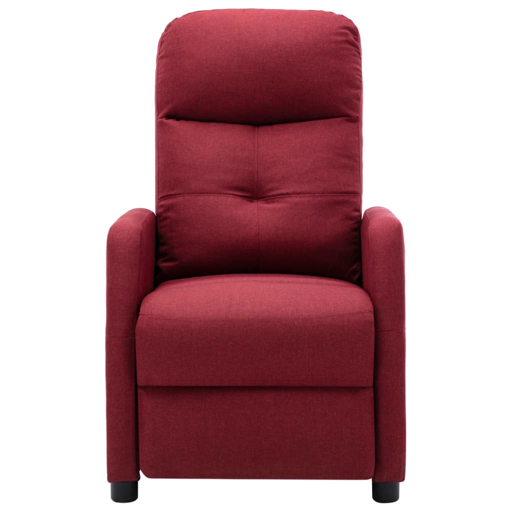 vidaXL Massage Recliner Chair Push Armchair for Home Theater Cinema Fabric