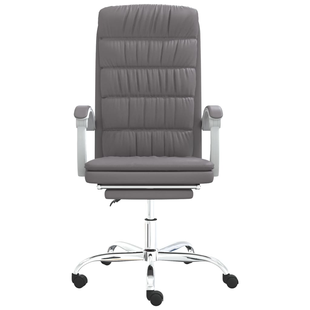vidaXL Ergonomic Office Chair Reclining Office Executive Chair Faux Leather