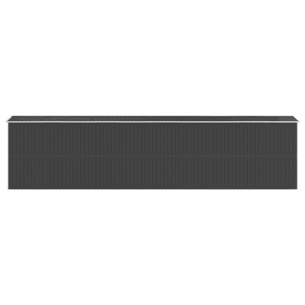 NNEVL Garden Shed Anthracite 192x855x223 cm Galvanised Steel