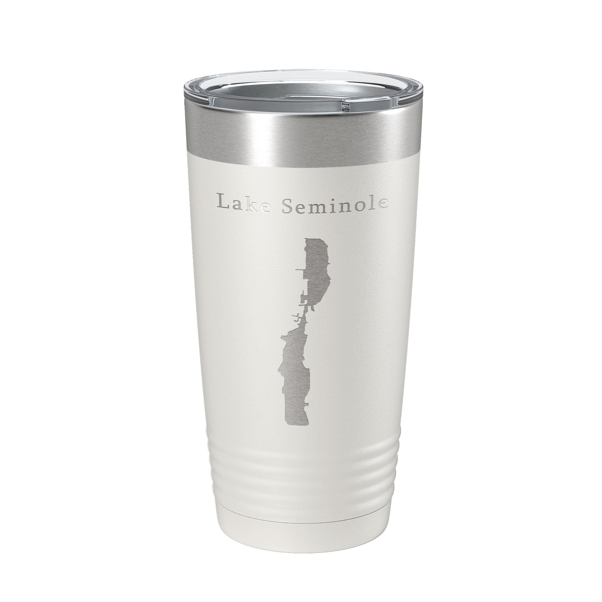 Lake Seminole Largo Map Tumbler Travel Mug Insulated Laser Engraved Coffee Cup Florida 20 oz