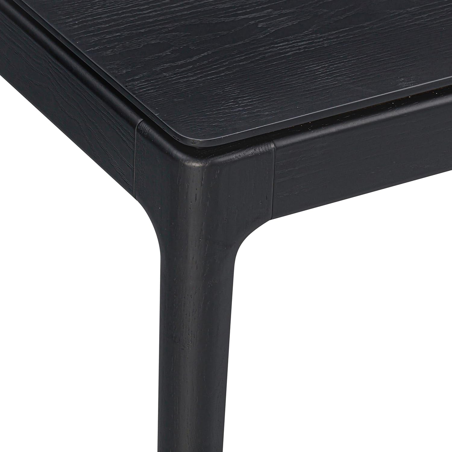 Mingle 55 Inch Modern Rectangular Dinner Table Burnt Black