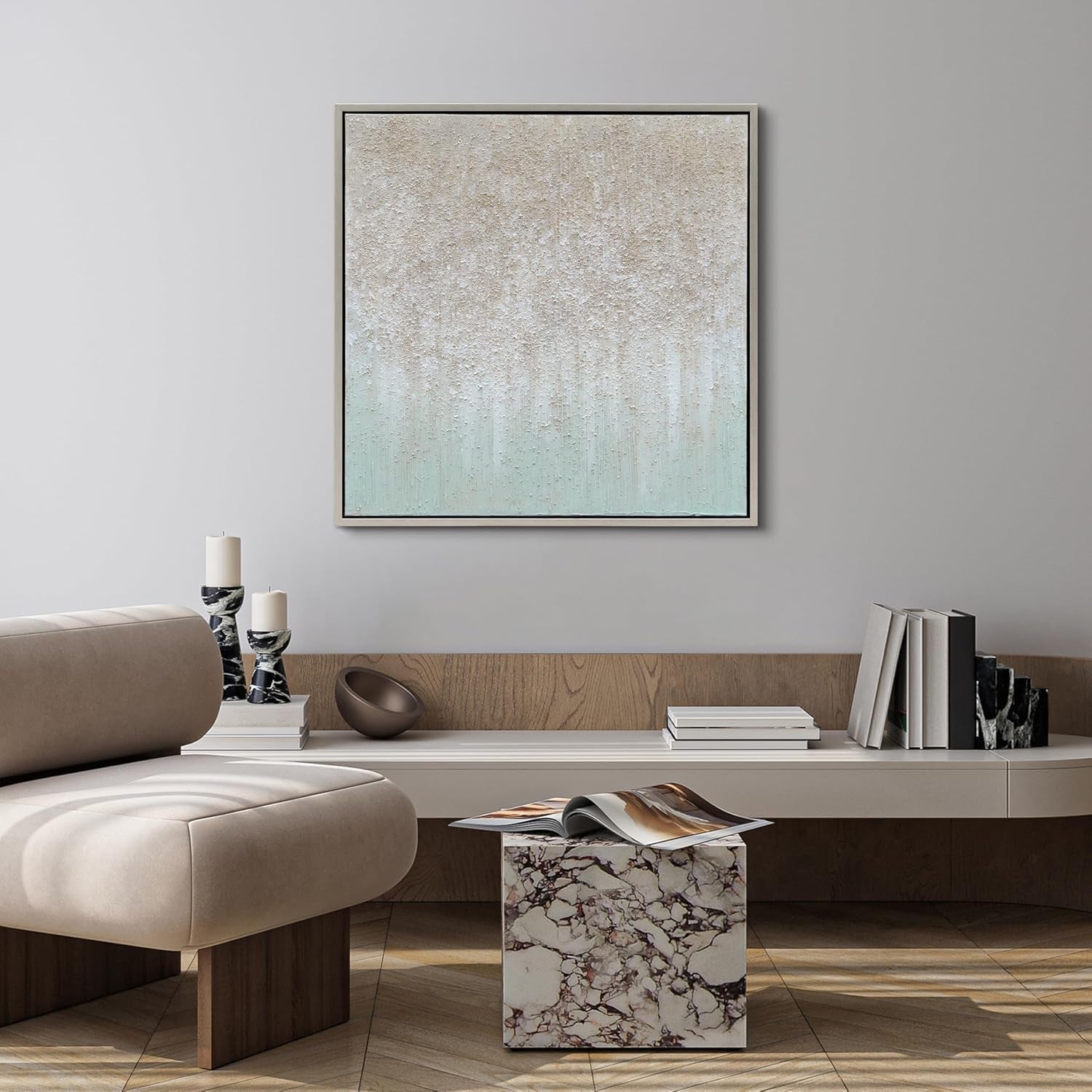 Large Textured 36x36 Abstract Hand Painted Wall Art