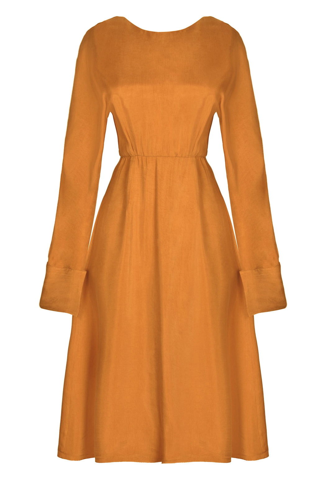 Mustard Yellow Midi Dress