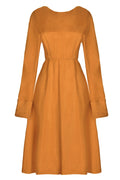 Mustard Yellow Midi Dress