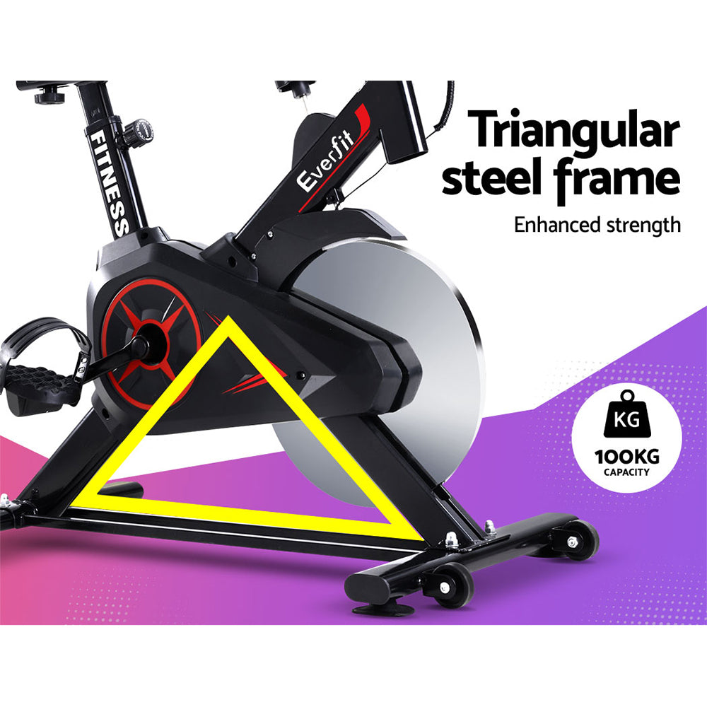 NNEDSZ Spin Bike Exercise Bike Flywheel Cycling Home Gym Fitness Adjustable