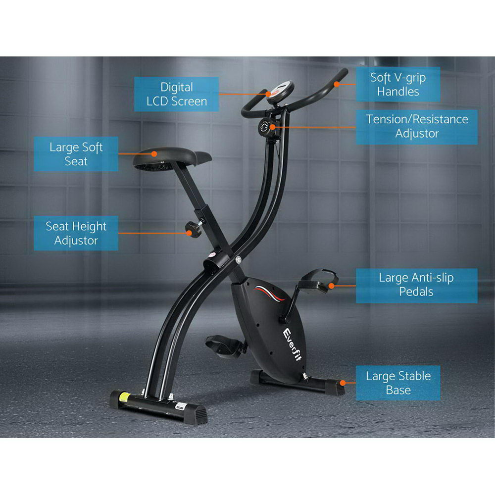 NNEDSZ Exercise Bike X-Bike Folding Magnetic Bicycle Cycling Flywheel Fitness Machine