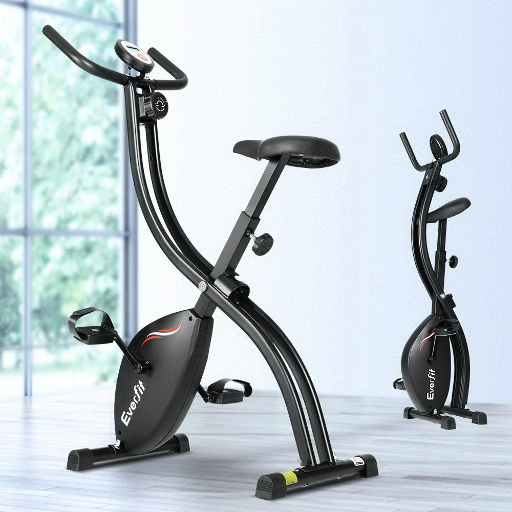 NNEDSZ Exercise Bike X-Bike Folding Magnetic Bicycle Cycling Flywheel Fitness Machine