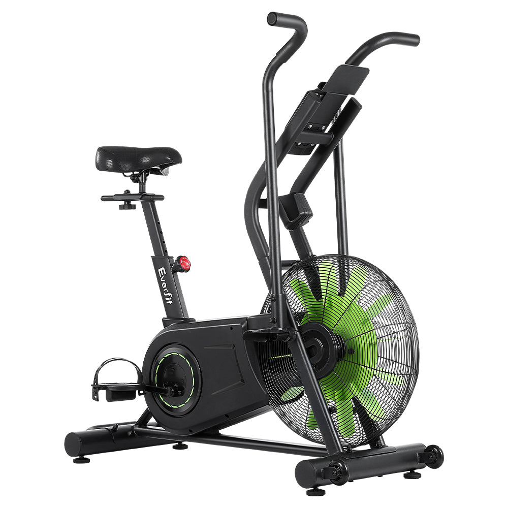 NNEDSZ Air Bike Dual Action Exercise Bike Fitness Home Gym Cardio