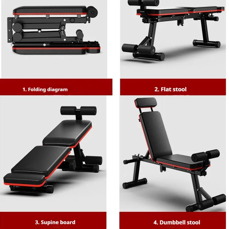 NNEOBA Multifunctional Folding Fitness Bench Stool